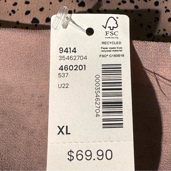 Reitmans Women’s Dress Size XL Champagne Pink Black Specs Spaghetti Straps - Picture 7 of 12